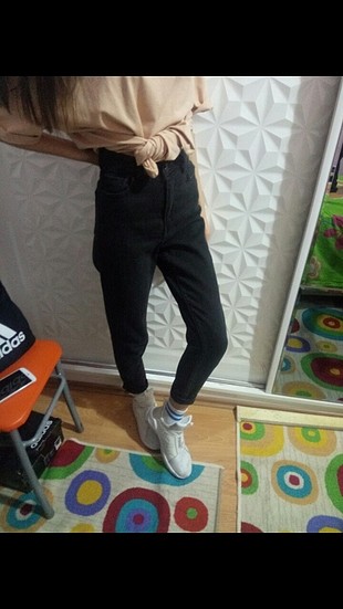 Siyah Mom Jean
