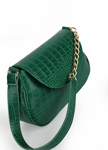 Yeşil kol çantası 