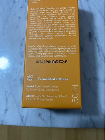 Beden Güneş Kremi Spf 50