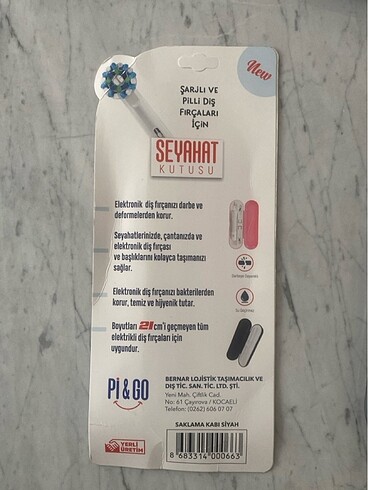  Beden Renk Diş Fırçası Seyahat Kutusu