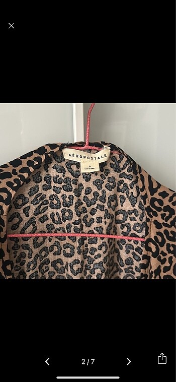 Aeropostale Leopar kruvaze sıfır elbise
