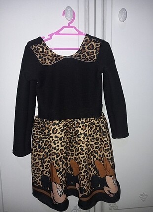 Leopar elbise 