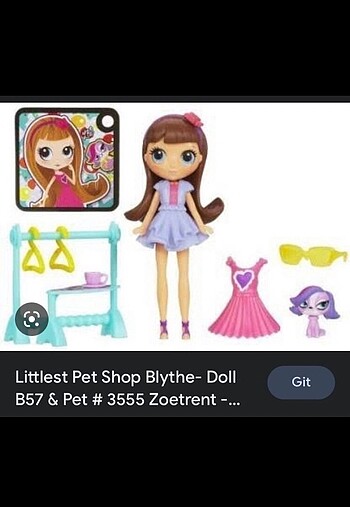  LPS blythe tasarim seti