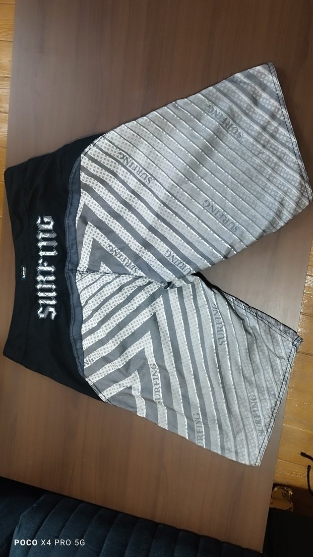 Gri Desenli Elastik Bel Erkek Şort - Görsel 5