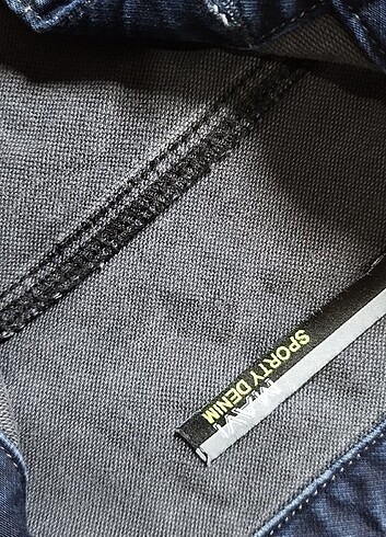 m Beden Mavi jeans kadın kot ceket