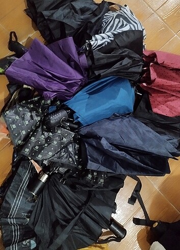 Şemsiye..Her renk onlarca bulunur ..Yeni ve 2.eller..Uygun fiata - Görsel 9