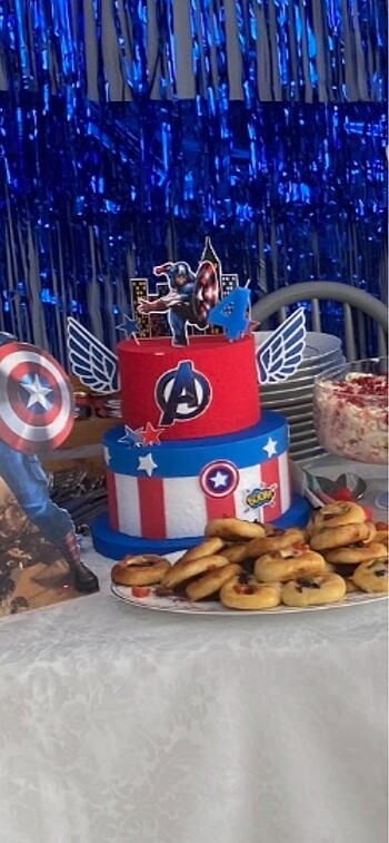 Maket pasta avengers kaptan Amerika