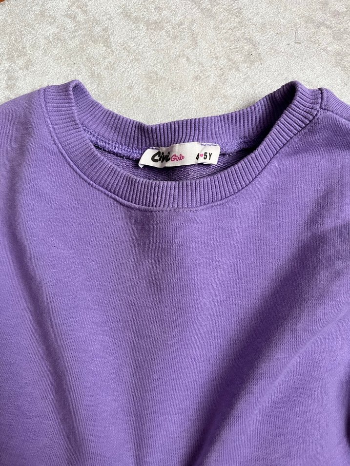 Kızlar İçin Renkli Rahat Eşofman Takımı - Görsel 4