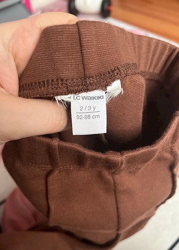 Kız Çocuk Kahverengi Triko Tayt - Görsel 3