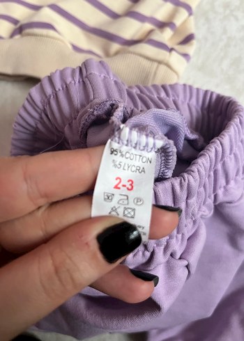 Mor Bebek Kız Takım - Görsel 4