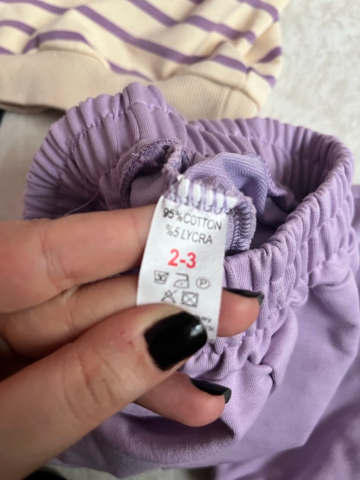 Mor Bebek Kız Takım - Görsel 4