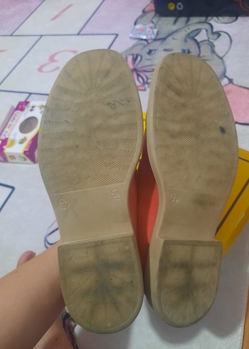 39 Beden turuncu Renk Kadin Loafer ayakkabi