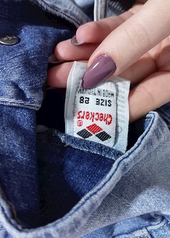 düşük bel Mini Denim Şort - Görsel 3
