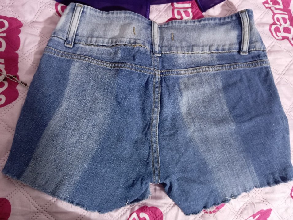 düşük bel Mini Denim Şort - Görsel 4