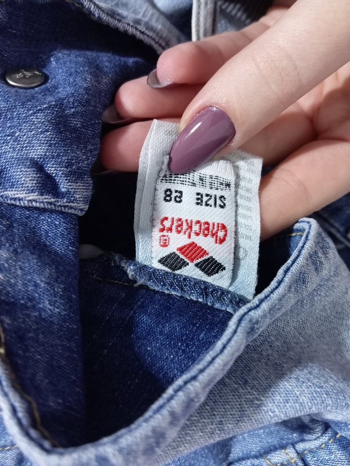 düşük bel Mini Denim Şort - Görsel 3