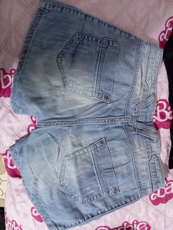 düşük bel şort jean - Görsel 2