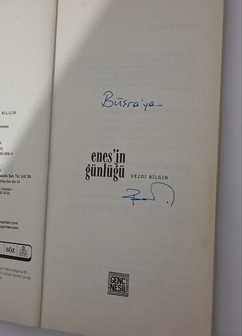 Enes'in Günlüğü imzalı - Görsel 2