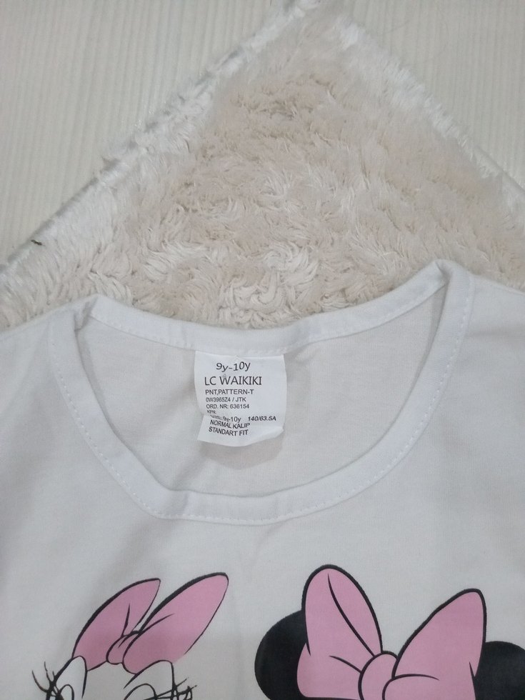 Kız Çocuk Baskılı Pamuklu Elbise - Görsel 2