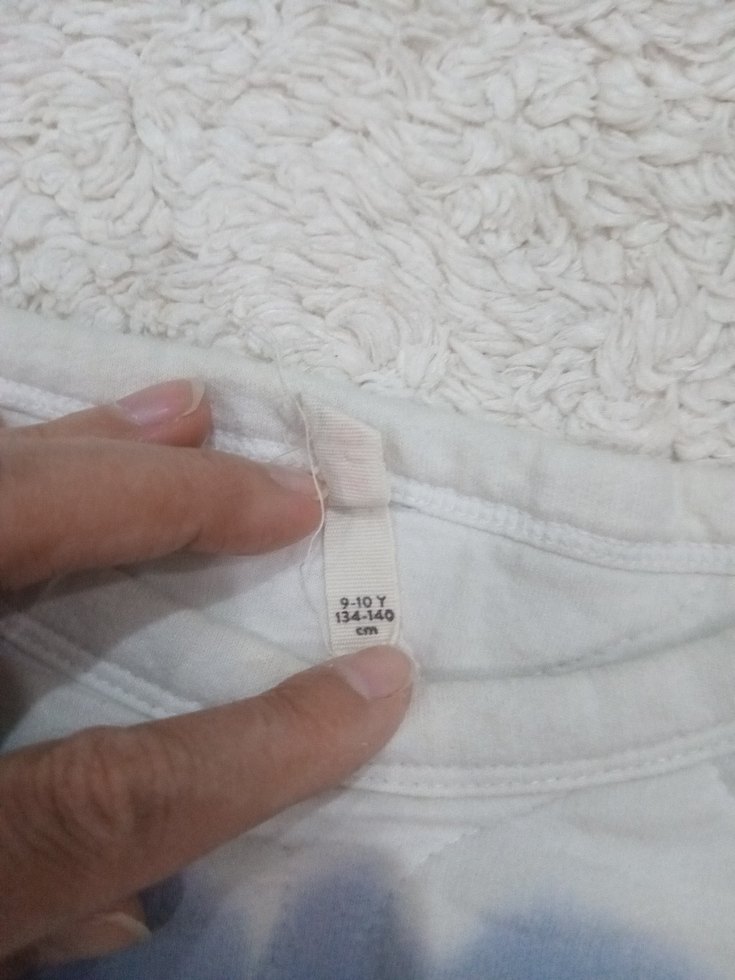 Kadın Mavi Batik Desenli Peluş Sweatshirt - Görsel 4