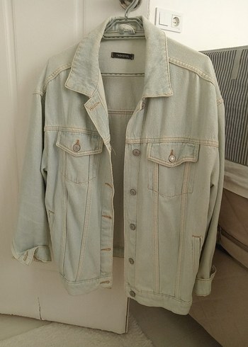 Bej Kadın Denim Ceket - Görsel 3