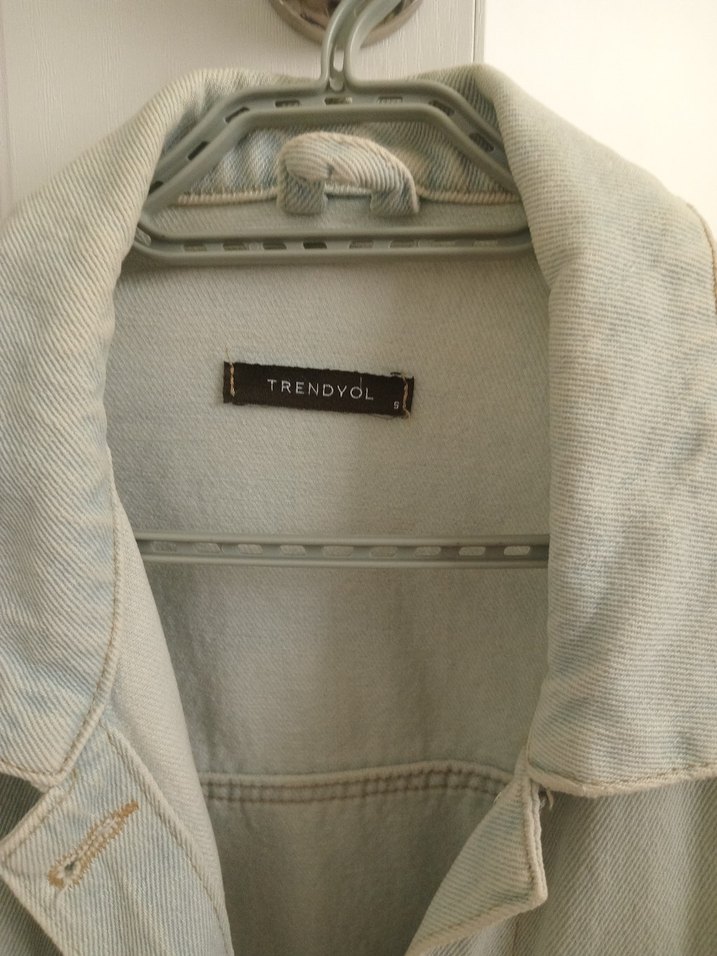 Bej Kadın Denim Ceket - Görsel 2