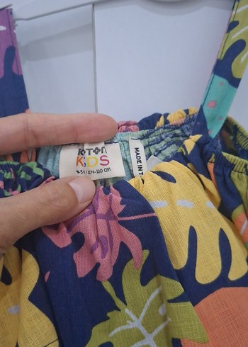 Kız Çocuk Renkli Volanlı Tulum 4-5 yaş - Görsel 5