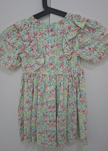 Kız çocuk 3-4 yaş pileli elbise - Görsel 5