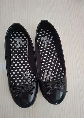 Kız Çocuk Siyah 32 no Fiyonk Detaylı Babet - Görsel 3