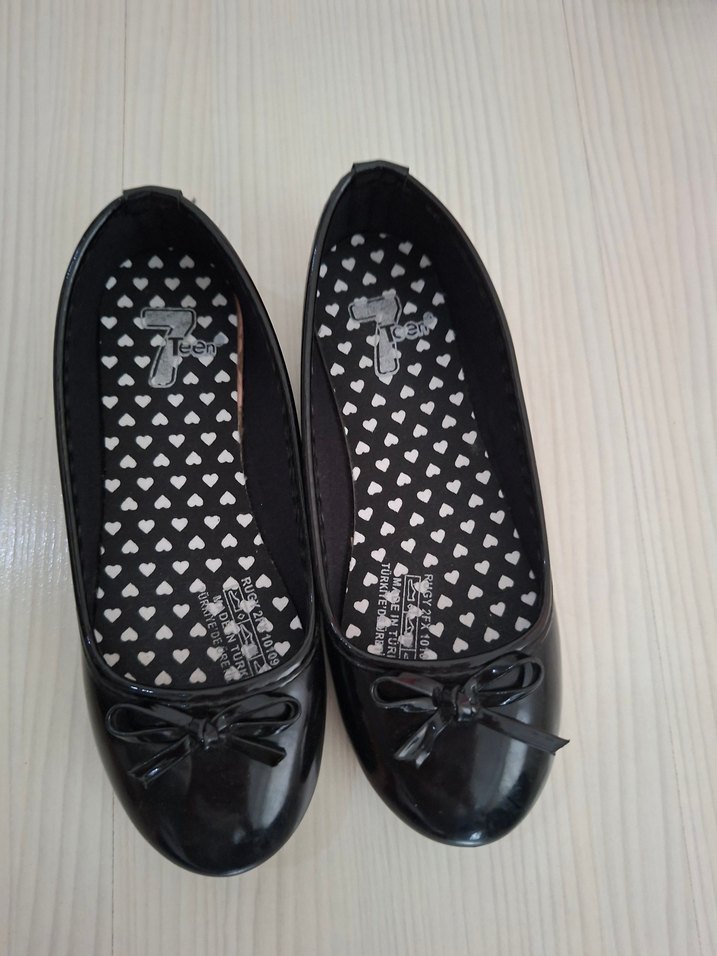 Kız Çocuk Siyah 32 no Fiyonk Detaylı Babet - Görsel 3