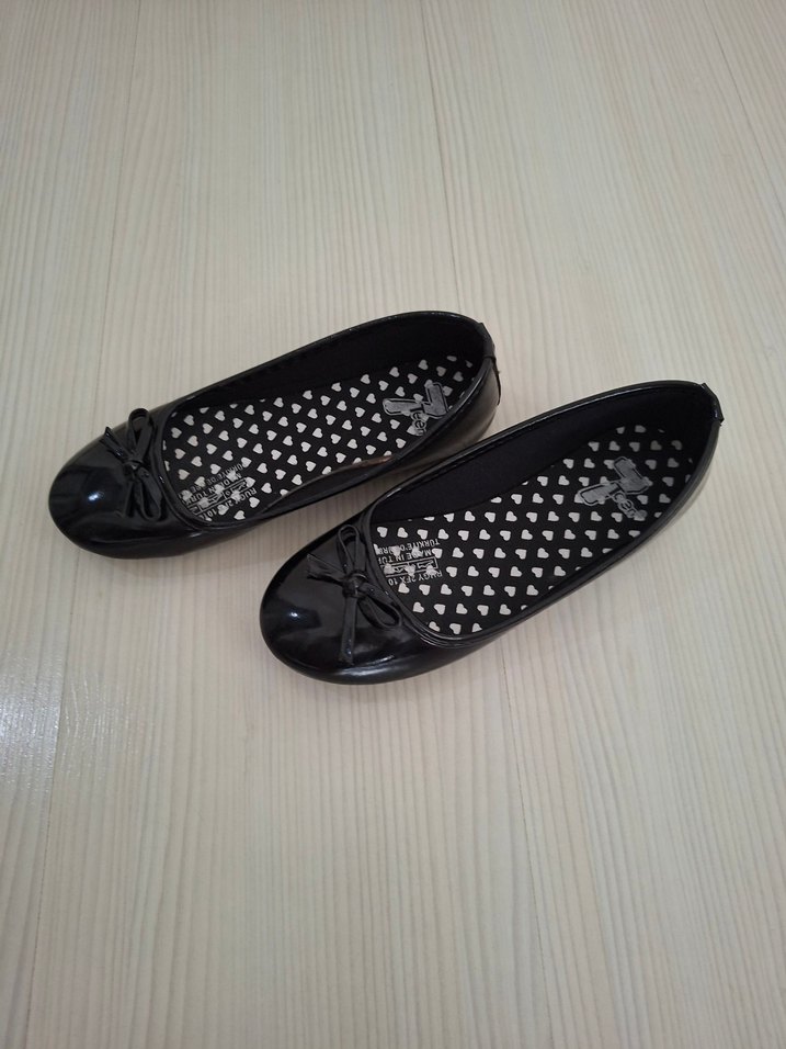 Kız Çocuk Siyah 32 no Fiyonk Detaylı Babet - Görsel 5