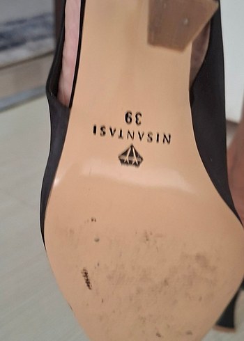 Siyah Taş Detaylı Stiletto Abiye Ayakkabı - Görsel 3