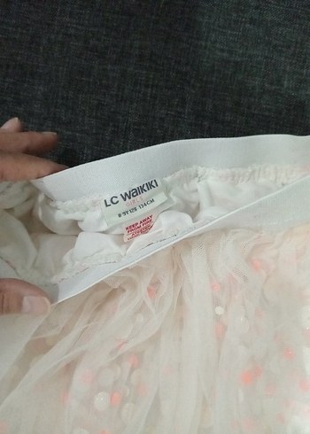 Kız Çocuk Beyaz Puantiyeli Fırfırlı Etek - Görsel 4