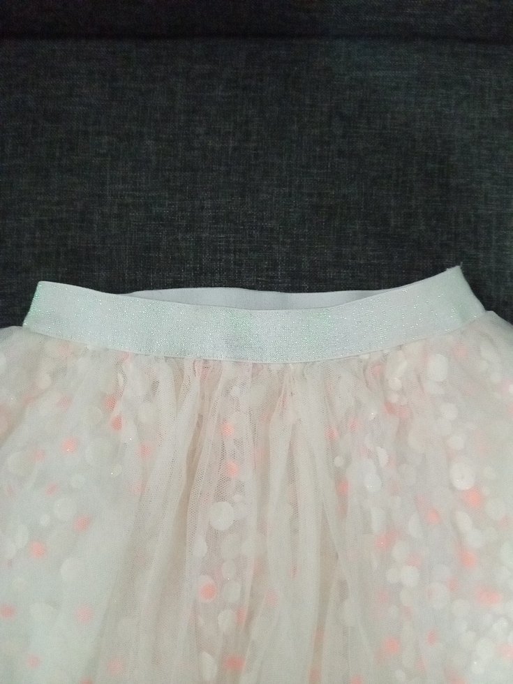 Kız Çocuk Beyaz Puantiyeli Fırfırlı Etek - Görsel 5