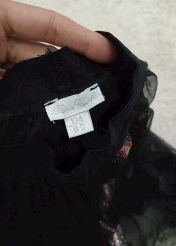 Kız Çocuk Siyah Gotik Fırfırlı Etek - Görsel 4