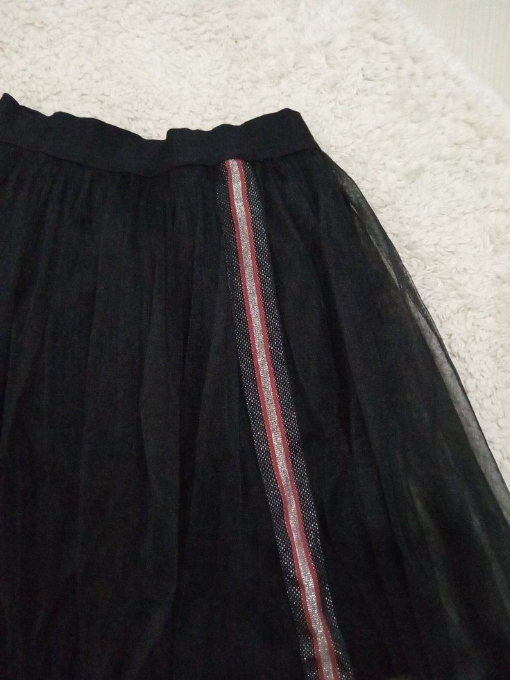 Kız Çocuk Siyah Gotik Fırfırlı Etek - Görsel 2