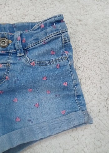 Kız Çocuk Mavi Denim Şort - Görsel 3