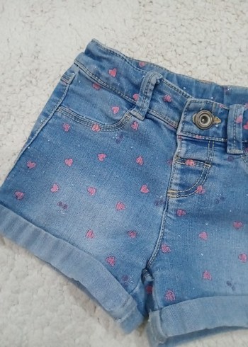 Kız Çocuk Mavi Denim Şort - Görsel 4