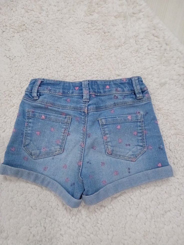 Kız Çocuk Mavi Denim Şort - Görsel 5