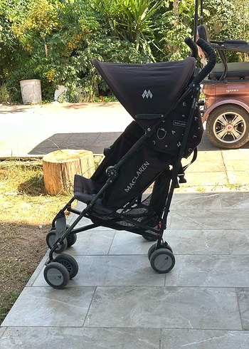 9- 18 kg Beden siyah Renk Maclaren Siyah Baston Bebek Arabası