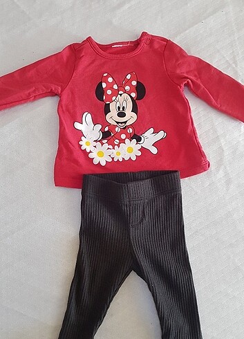 0-3 ay kız bebek alt üst takım minnie mouse