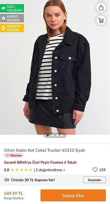 Dilvin kot ceket - Görsel 4