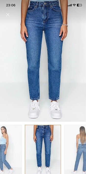 Yüksel bel mom jeans - Görsel 2