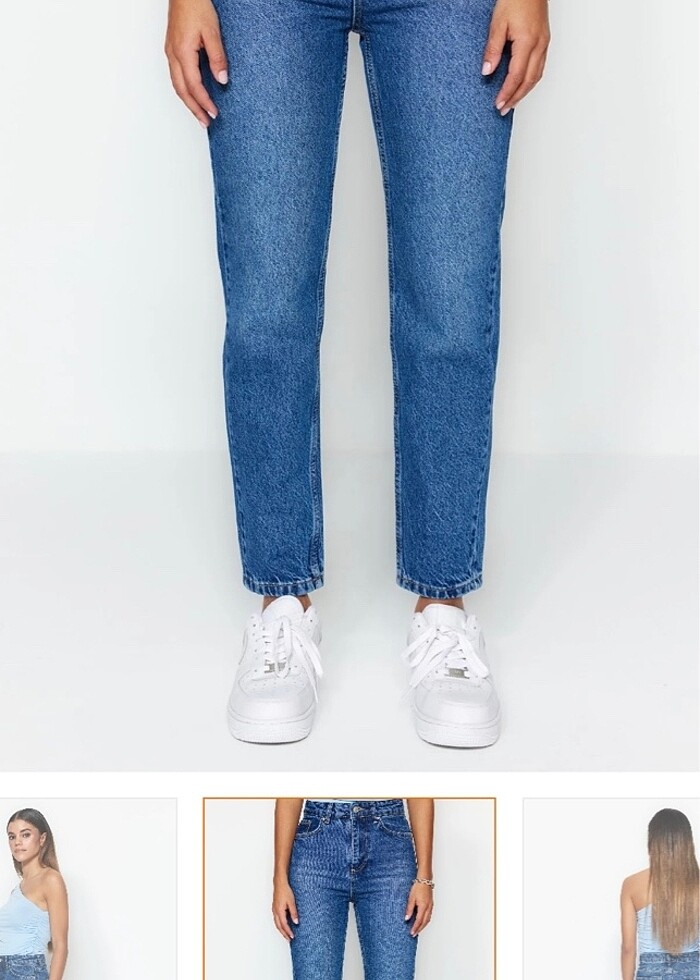 Yüksel bel mom jeans - Görsel 2