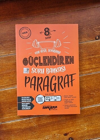 8. sınıf Ankara yayınları paragraf soru bankası 