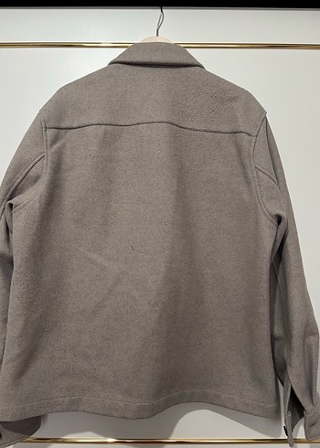 H&M Bej Regular Fit Fermuarlı Erkek Ceket/Kaban - Görsel 4