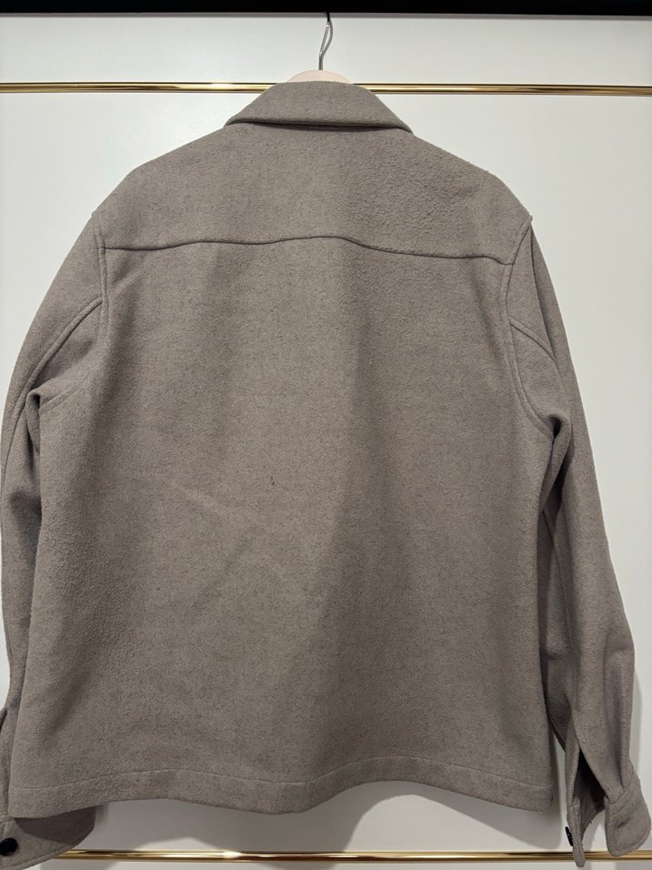 H&M Bej Regular Fit Fermuarlı Erkek Ceket/Kaban - Görsel 4