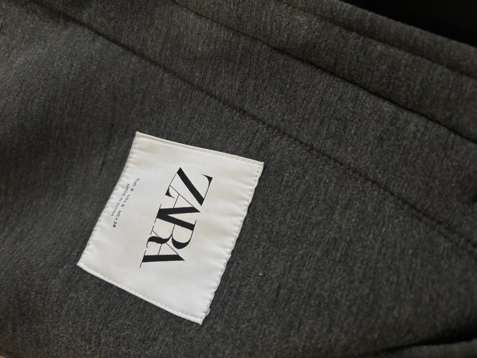 Zara Gri Kapüşonlu Erkek Midi Mont - Görsel 2