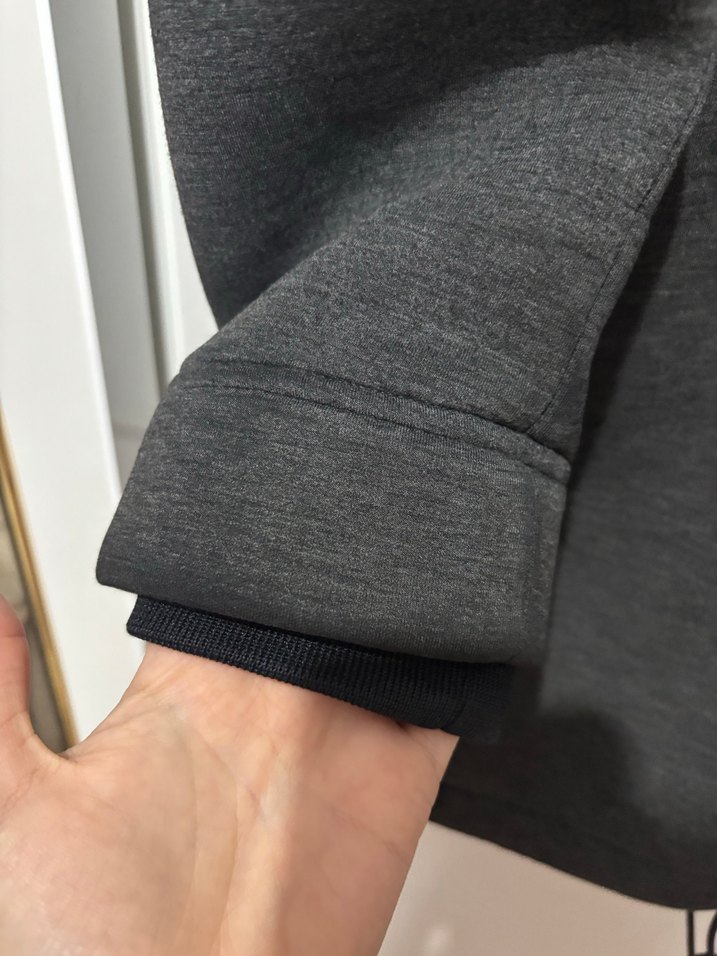 Zara Gri Kapüşonlu Erkek Midi Mont - Görsel 3