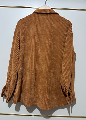 Kadın Kahverengi Süet Gömlek - Görsel 2