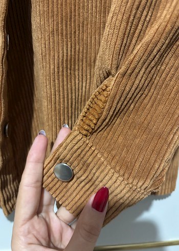 Kadın Kahverengi Süet Gömlek - Görsel 4